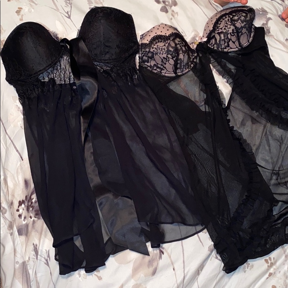 2 black lingerie